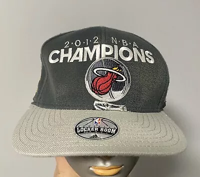 Miami Heat 2012 NBA Finals Champions Locker Room Snapback Hat Cap Adidas • $20