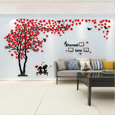 DIY Wall Sticker Tree Sweet Couple Photo Wall Art Wallpaper Home Decor Room • $81.81