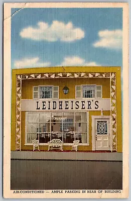 Vermilion Ohio 1940s Postcard Leidheiser's Restaurant • $4.50