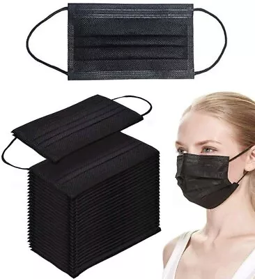 AU Black / Pink    Disposable Face Mouth Mask 3 Layer Protective Audit / Kid  • $4.45