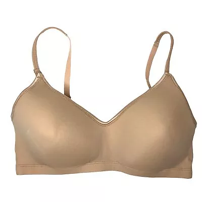 La Leche League Seamless Padded No Wire Nursing Bra Sz 38D Nude 4106 Hands Free • $19.99