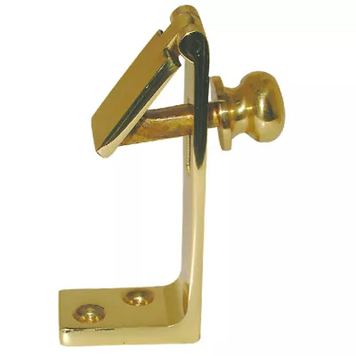 Samuel Heath P4945 Polished Brass Counter Flap Catch (85mm) • £14