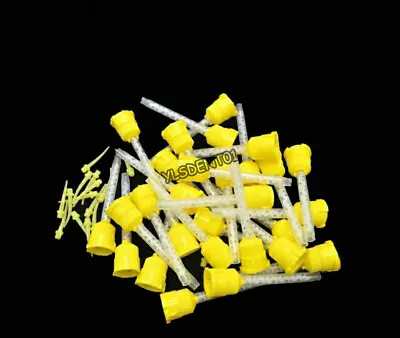 50/100pcs Silicon Dental Impression Material Mixing Tips Yellow Disposable QAZ • $7.50