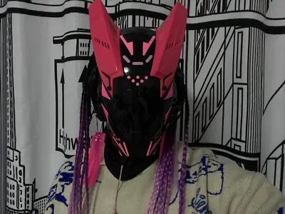 $269 • Buy Halloween Cyberpunk Mask Cosplay Helmet Star Wars Kamen Rider Dance Props Toys
