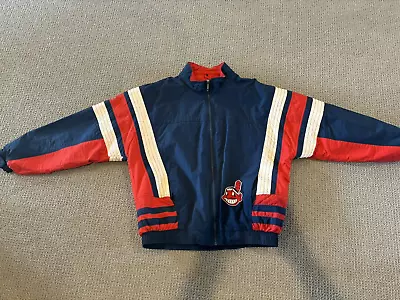Vintage Cleveland Indians Starter Jacket Mens Medium MLB • $48