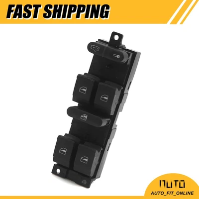 $17.49 • Buy Custom For VW Jetta Master Power Window Switch Driver Side 1J4 959 857 D Qty(1)