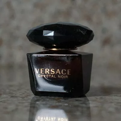 Versace Crystal Noir EDT 0.17 Oz / 5 Ml Mini Splash For Women 99% Full • $6.49