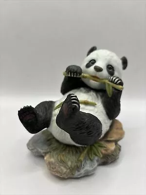 Vintage Maruri Fine Porcelain Precious Panda Collection Lazy Lunch Figurine 1992 • $19.45