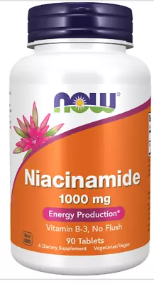 Now Foods Niacinamide 1000mg 90 Tabs • $9.99