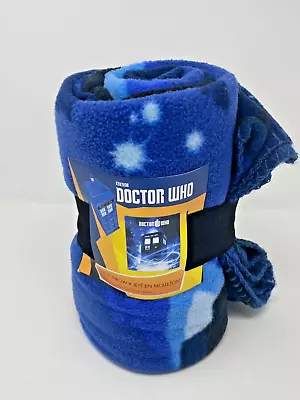 $25.50 • Buy New Doctor Who TARDIS Gallifrey Plush Fleece Throw Blanket BBC TV 50  X 60 