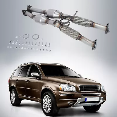 Round Body Catalytic Converter And Pipe Assembly 16666 For Volvo XC90 3.2L 07-14 • $97