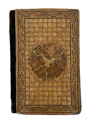 Floral Decor Xviiie Straw Marquetry Ballbook C3827 • $54.10