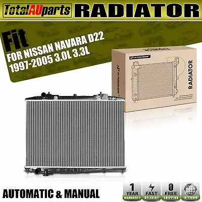 Radiator For Nissan	Navara D22 3.0L ZD30 3.3L VG33E Auto / Manual 1997-2005 • $119.99