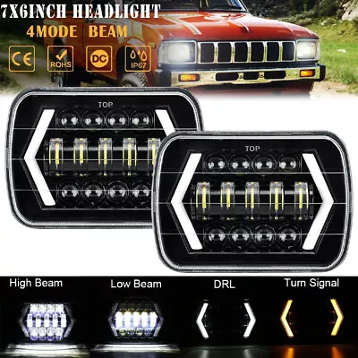 2pcs 7x6  Inch LED Headlight Hi-Lo Beam Halo DRL For AE86 Supra MR2 Celica KE70' • $77