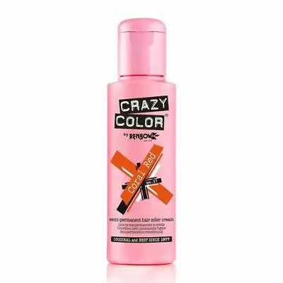 Crazy Color Semi-Perm Conditioning Hair Dye Colour Temporary Wash In Colour • £6.50