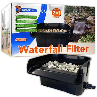 Superfish Waterfall Filter 44cm Pond Feature Cascade Ledge Garden Koi Fish • £52.50