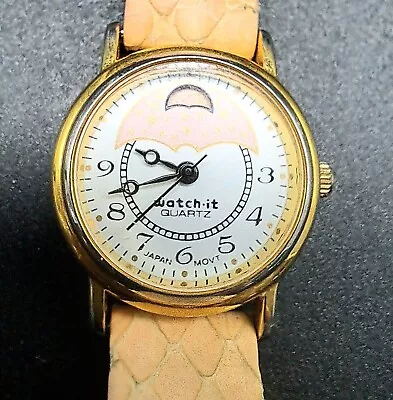 Watch-It Quartz Moon Watch Japan 160-67QQ Untested • $6