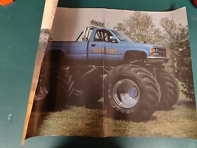 2 Sided Skoal Bandit & Bear Foot Vintage Monster Truck Poster  • $0.99