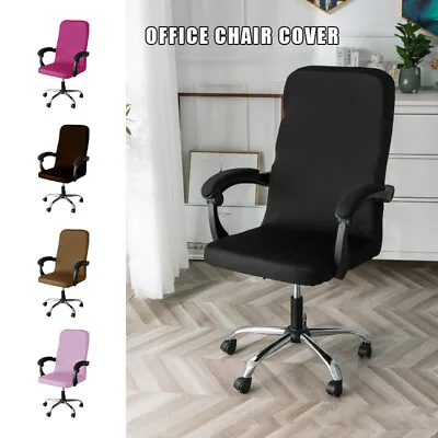 $17.88 • Buy Elastic Office Chair Slipcovers Stretch Computer Rotating Chair Protector Cover