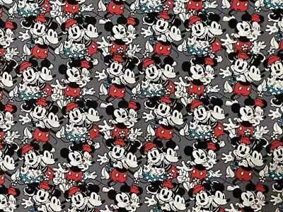 Disney Mickey Mouse “Vintage Love” Cotton Fabric • $9.79