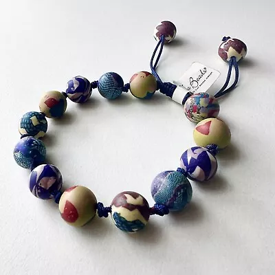 VivaBeads Chunky Tie Handmade Beads Bracelet NWT • $20.50