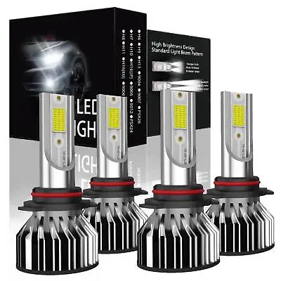 4x 9005 9006 LED Combo Headlight Bulbs High Low Beam Kit 7000K Xenon Super White • $28.99