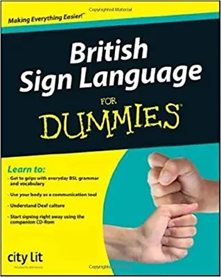 £16.81 • Buy Premium British Sign Language For Dummies Learn British Sign Langu Fast Shippin