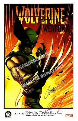 J SCOTT CAMPBELL WOLVERINE WEAPON X  ART PRINT ~ SIGNED 11x17 • $49.99