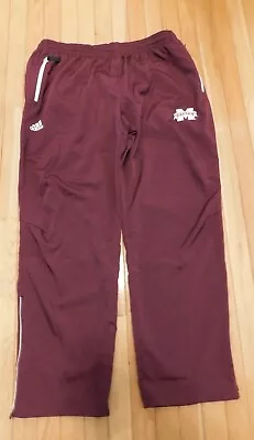 Adidas Mississippi State Bulldogs ATHELTIC PANTS MENS NEW • $22.74