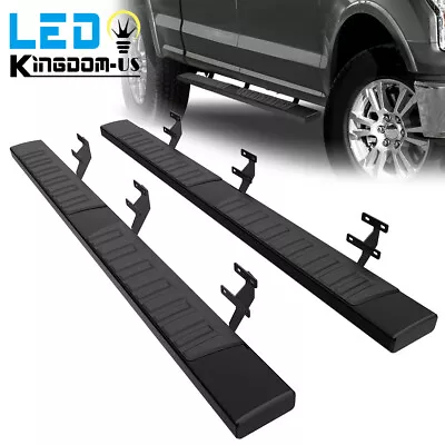 Running Boards For 2015-2024 Ford F-150 Super Crew Cab 6  Side Step Nerf Bar BLK • $135.50