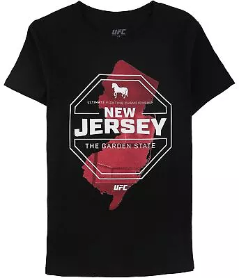 UFC Womens New Jersey The Garden State Graphic T-Shirt Black Large • $17.11