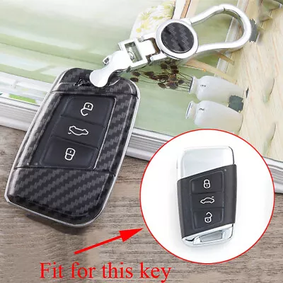 Car Key Ring Holder Bag Case Cover For VW Jetta GLI Magotan Passat B8 Arteon • $15.38