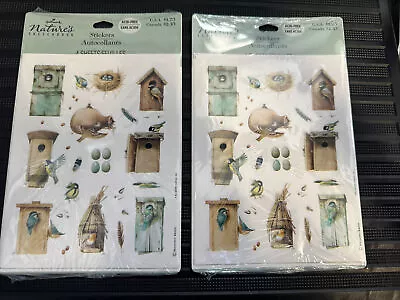 LOT Vtg Marjolein Bastin Stickers Natures Sketchbook Hallmark Bird Birdhouse NOS • $9.99