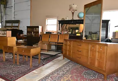 Kroehler Mid Century Danish Modern Full Queen Bedroom Set • $3000