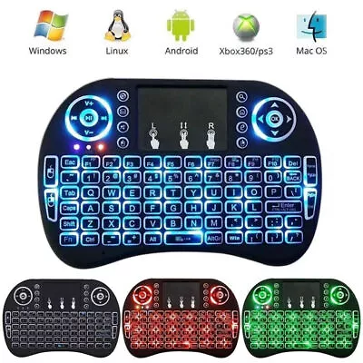 Mini Portable Wireless Keyboard Touchpad For PC Laptop Android Smart TV Box Hot • £6.99