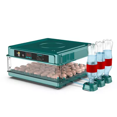 64 Eggs Incubator Full Automatic Turning Digital Poultry Hatcher W/Temp Control • $94.99