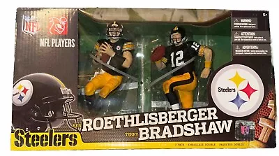 Ben Roethlisberger & Terry Bradshaw Pittsburgh Steelers NFL 2-Pack McFarlane Set • $75