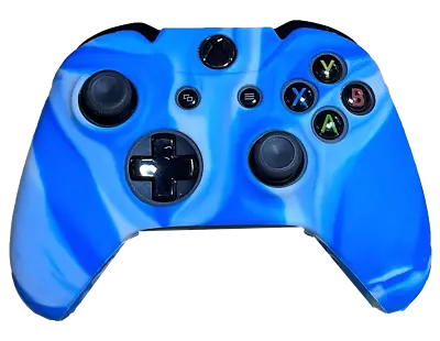Silicone Cover For XBOX ONE Controller Skin Case Blue/White • $9.90