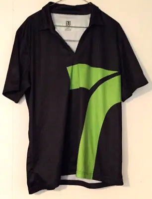 7 Eleven Employee Shirt Size 2 XL Collar V-neck Black & Green • $13.97