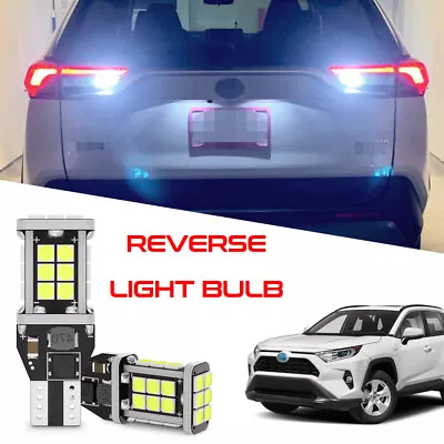 2pcs 6000K White 921 912 LED Backup Reverse Light Bulb For Toyota RAV4 2004-2022 • $9.99