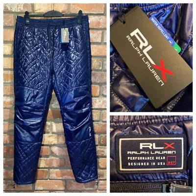 Ralph Lauren RLX Water-repellent Quilted Golf Trousers Large BNWT - RRP £349 • £74.99