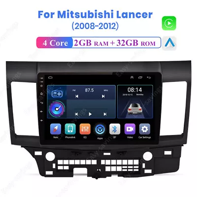 Carplay For Mitsubishi Lancer 2008-2017 10.1  Android 13.0 Car Stereo Radio GPS • $109.93