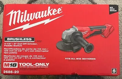 Milwaukee (2686-20) 5” Cut Off Grinder W/ Paddle Switch (Tool Only) • $103.87