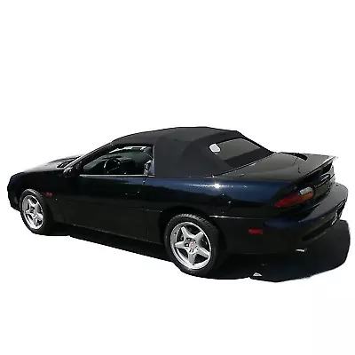 Fits Chevrolet Camaro 94-02 Convertible Top With Heated Glass Window BLK Vinyl • $350.10