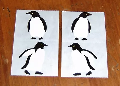 Mrs. Grossman Two Half Strip Stickers ~ Penguins • $1.39