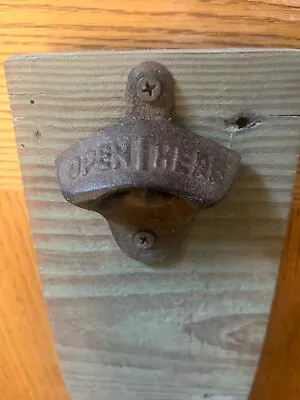 Bottle Opener Wall Mount With Magnet/Cap Catcher • $12