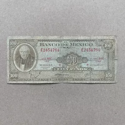 Mexican 100 Pesos Billetes 1970 Mexico Currency Banknote Paper Money Memorabilia • $9.95