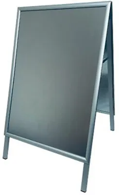 Deflecto A1 Pavement Display Board With Snap Frame Aluminium Silver PPA110S • £71.54