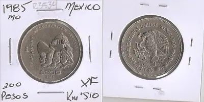 México 200 Pesos 1985 75th Anniversary Of 1910 Revolution • $6.99