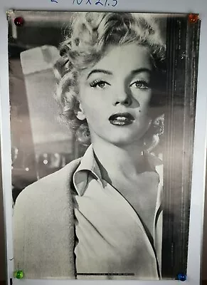 Vintage Marilyn Monroe Personality Posters USA Black & White Sexy 40  X 27.5  L • $24.99